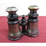 Pair of late Victorian silver hallmarked opera glasses, London 1900, makers mark WC