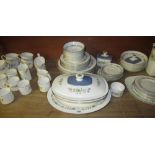 Large collection of Royal Doulton Pastorale pattern dinner tea and coffee ware including coffee pot,