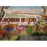 Walt Disney Productions cinema foyer poster "Robin Hood" printed in England by Lonsdale &