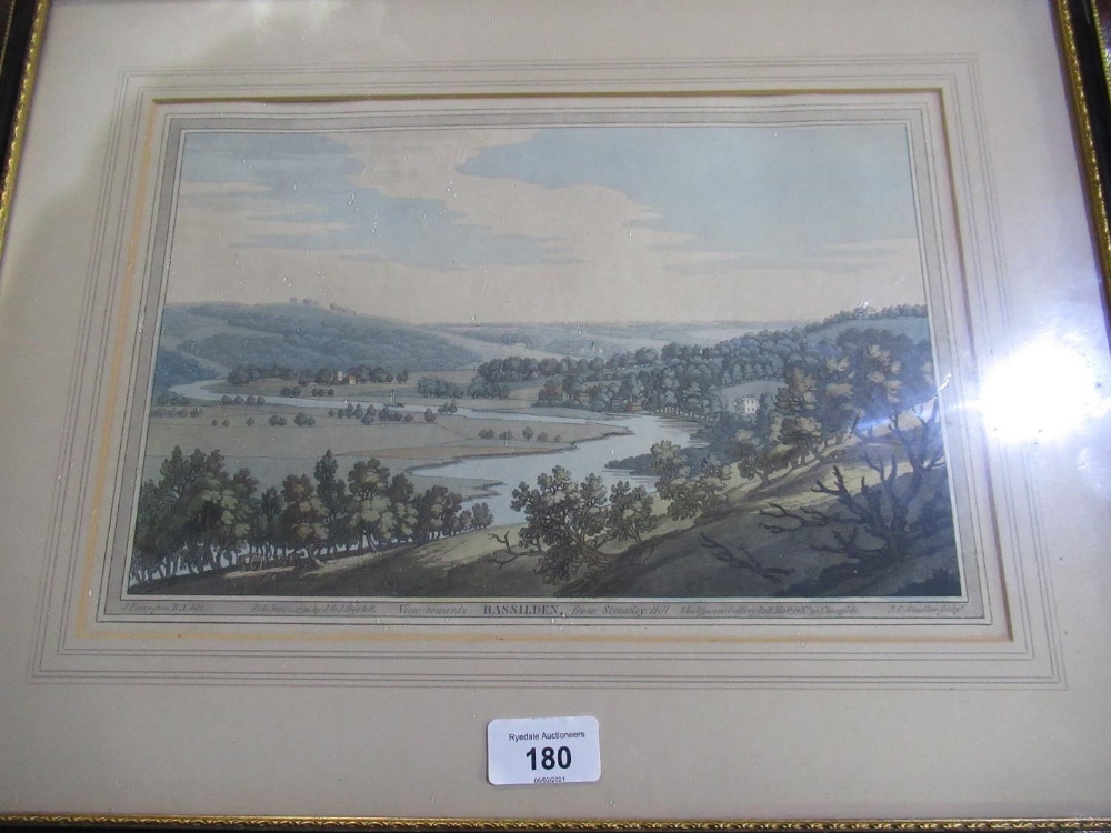 View towards Bassilden from Streatley Hill, published June 1st 1793 by J&J Boydell, 22cm x 34cm