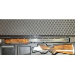 Cased Browning B25 Model B2G Trap 12 bore over & under ejector shotgun with 29 3/4 inch barrels,