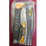Sealed as new blade tech knife and tool sharpener with pouch, a Smiths 'Pocket Pal' pocket knife (2)