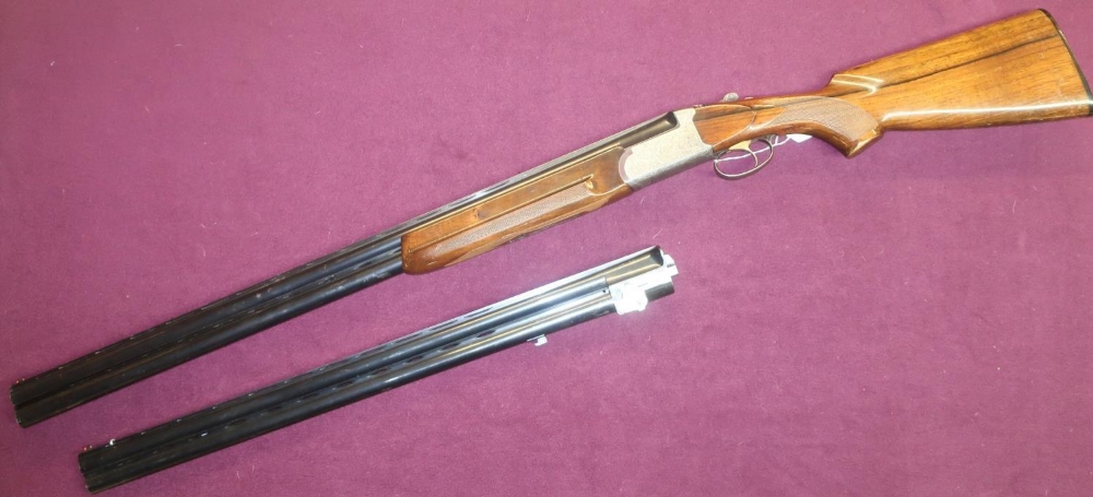 Lincoln 12 bore over & under ejector shotgun with 29 3/4 inch barrels, choke Full & 1/2, with