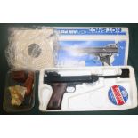 Boxed Hotshot AG71 .177 air pistol with pellets and a pack of targets, cleaning kit (part) air