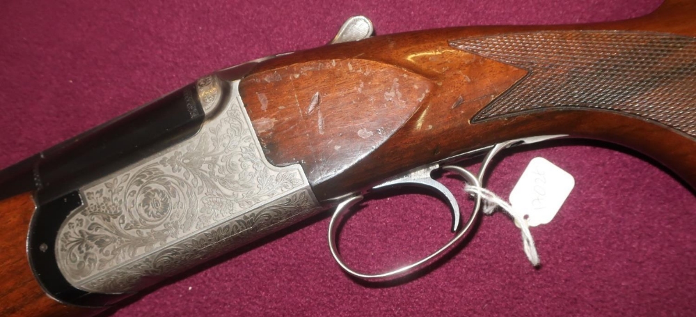Italian 12 bore over & under single trigger ejector shotgun with 28 inch barrels, choke 3/4 & CYC, - Image 2 of 2