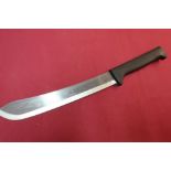 As new ex shop stock steel bladed machete by J Adams of Sheffield