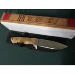 Rough rider sheath knife with birch wood handle L20cm