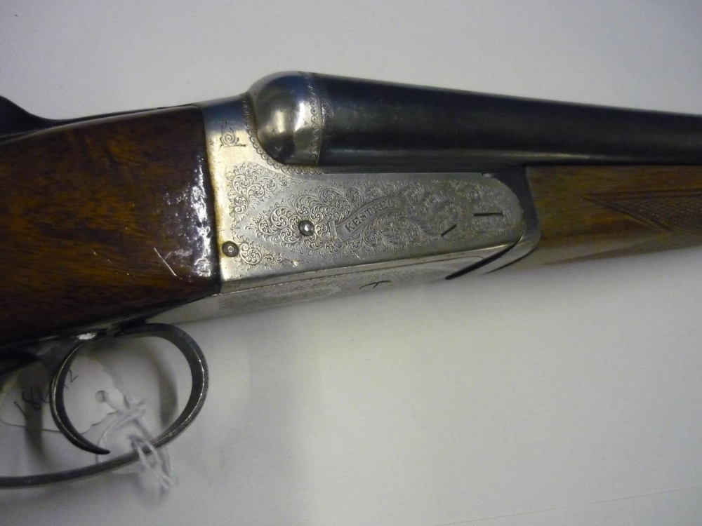 Kestrel Gunmark 12 bore side by side shotgun with 27 1/2 inch barrels, 14 1/2 inch straight - Image 2 of 4