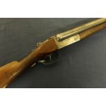 Fabrique Nationale 12 bore side by side ejector shotgun with 27 1/2 inch barrels and 14 inch