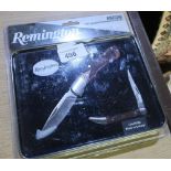 Boxed as new Remington Special Edition Knife And Tin Set R60018