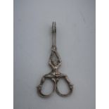 Pair of Victorian silver hallmarked figural cast sugar nips, London 1893 by Samuel Jacob, .98oz