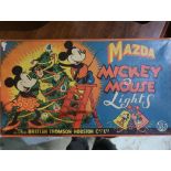 Set of Mazda Mickey Mouse Christmas Lights by the British Thompson Co Ltd, appears complete in