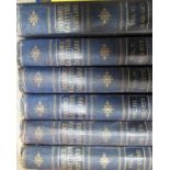 Ordnance Gazetteer of Scotland, in six volumes, blue cloth gilt published, London 1893 with maps and