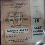 1966 World Cup Final tie, semi final, quarter final and 3rd and 4th place tickets (4)