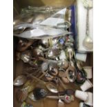 Large collection of silver hallmarked, sterling silver foreign silver and silver plate souvenir