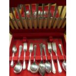 Onedia canteen of silver plated cutlery for six place settings