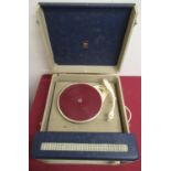 Early 1960's EAR portable record player, with Collaro stylus