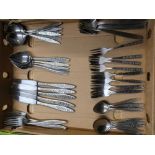 Collection of Vintage Viners stainless steel cutlery, various patterns