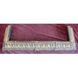 19th C gilt metal fender W117cm D42cm)