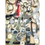 Timex quartz titanium cased wristwatch, Pulsar quartz stainless steel wrist watch with day date, and