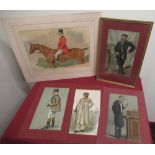 Vanity Fair Spy prints - Prince of Monaco, The Colonies, Father of the Belvoir, The Gaekwar, and a