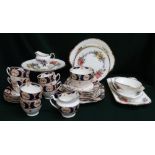 Paragon "Grandma Roses" part dinner service and JGS & Co "Regina" part tea service