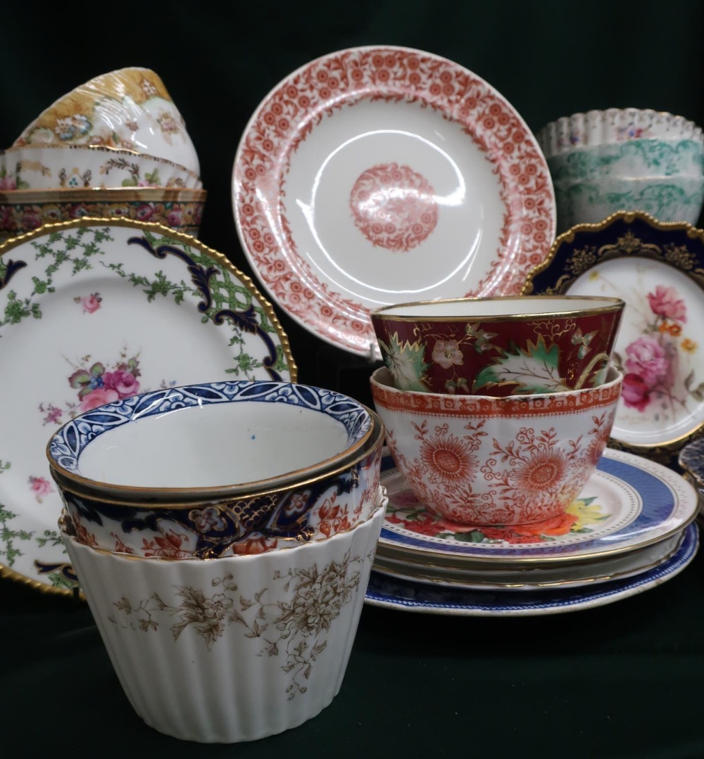 Large collection of assorted china dinner plates and bowls including Royal Worcester and Foley China - Image 2 of 2