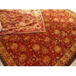 Two Chenile traditional pattern rugs, 151cm x 210cm and 153cm x 148cm (2)