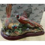 Border Fine Arts studio "Pair of Pheasants" No. A22852 dated 2011, boxed