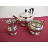 Mid 20th C Garrard & Company Ltd Regent three piece plated tea service