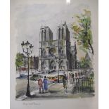 G. Lueland Lelong (20th C): Parisian Street Scenes, colour prints, titled in pencil, 27cm x 32cm (9)