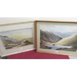 Peter Shutt (20th C): Lakes landscape, watercolour, signed, 33cm x 47cm, Douglas Marshall "Moor