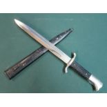 German Mauser parade bayonet type side arm with 10" blade with top fuller marked Puma Solingen