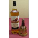 The Famous Grouse Blended Scotch Whisky 1L 40%proof and Bell's Old Scotch Whisky in Wade decanter