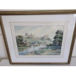 Fred Bollands (British, 20th Century): 'Richmond Yorks' watercolour, signed, 26cm x 36cm, with old