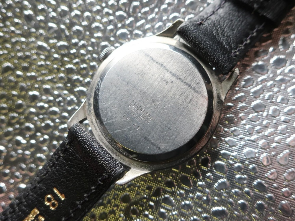 Jaeger Lecoultre mechanical wristwatch, chromium plated case on leather strap, snap on stainless - Image 3 of 3