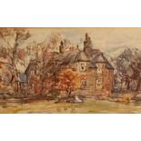 Rowland Henry Hill (Staithes Group 1873-1952): The Old Vicarage, Ugthorpe, watercolour, signed and