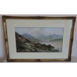 J. Douglas (British, 20th Century ): Extensive Lake District landscapes, pair of water colours