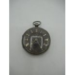 Rich'd Rogers, Dudley Victorian silver open faced key wound pocket watch, silvered dial with added