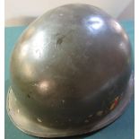 German WWII relic state steel helmet (believed to have been dug up in Estonia)