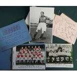 1950's/60's autograph album incl. Football Sheffield Wednesday, F. Westlake etc, Frank Brennan