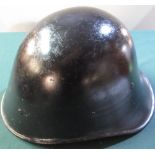c.WWII period possibly Romanian or Hungarian steel helmet with liner