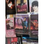 Collection of documentaries and biopics about musicians on DVD and VHS including: walk the line, Ray