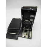 Cameo quarter plate camera with a Cooke-Butcher 5" lens, 5 dark slides