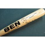 Ben Ever challenging Ben/General Corp professional model BT-8107H baseball bat signed by Japanese