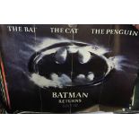 Collection of five cinema quad posters including: Batman returns, Star Trek, The Final Frontier