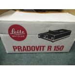 Leitz Pradovit R 150 slide projector boxed with magazine