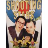 Framed poster of Vic and Bob's Shooting Stars live