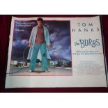 Collection of five cinema quad posters including: The Burbs starring Tom Hanks, The Flintstones