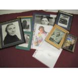 Collection of signed, printed and other Autographs of Comedians incl. Norman Wisdom, Eric Sykes,